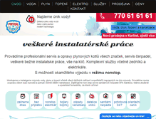 Tablet Screenshot of frydl-instalater.cz